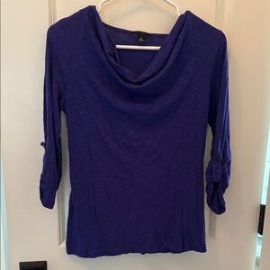 ❤️ 6 for 20 ❤️ Banana Republic Purple Cowl Neck Top XS